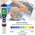thumbnail image 3 of Pool Salt Tester, Digital Salinity Meter, High Accuracy 5 In 1 Salinity Tester For Salt Water,IP67 W, 3 of 5