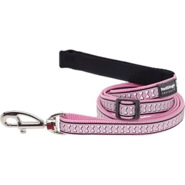 Red Dingo L6-RB-PK-LG Laisse pour Chien Réfléchissante Rose - Grand
