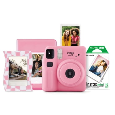 INSTAX MINI SE Pink Instant Camera Bundle