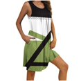 thumbnail image 2 of Ovzne Robes pour Femmes 2025 Robe d'Été Femmes Imprimé avec Poches Chemises de Nuit Sans Manches Vêtements de Nuit Plissée devant Chemise de Nuit Col Rond Robe Femmes Imprimée Liquidation, 2 of 5
