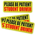 thumbnail image 2 of Student Driver Magnet for Carstudent Drive Magnet for Car Please Be Patient Student Drivers New Drivers Sticker Safetys Warnings Reusable Magnetic Reflective Drivers Sticker, 2 of 7
