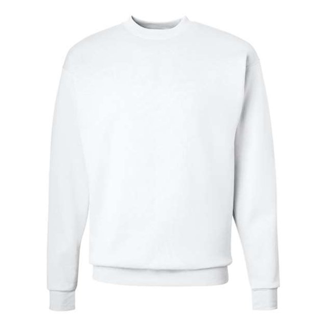 Hanes Chandail Molletonné à Col Rond ComfortBlend EcoSmart pour Hommes - Meilleur Vendeur, 2TG, Blanc