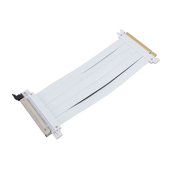PCIE 5.0 Riser Cable, GPU Riser Cable PCIE 5.0 X16 Graphics Card Extension Cable, 128Gbps High Speed Flexible Extender Card Extension Port Compatible with 4.0, 3.0, 2.0, and 1.0