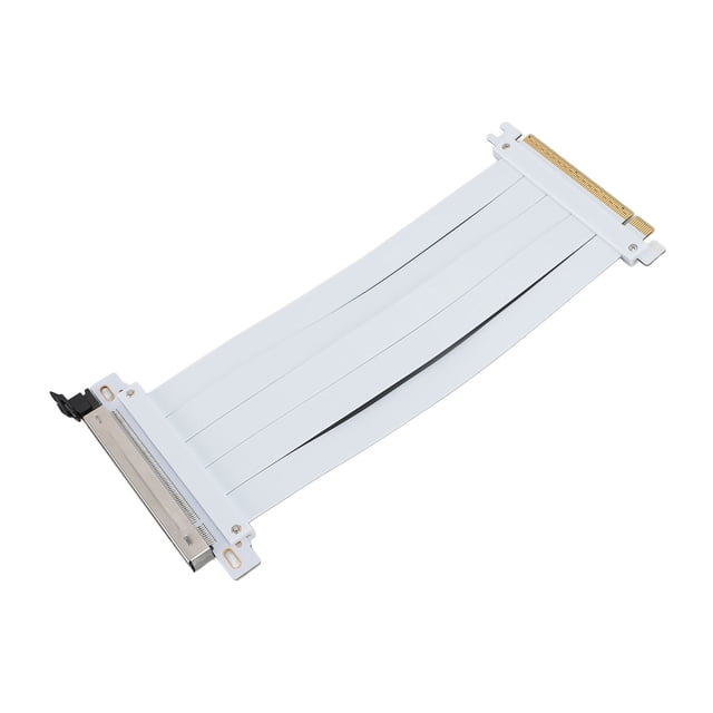 PCIE 5.0 Riser Cable, GPU Riser Cable PCIE 5.0 X16 Graphics Card Extension Cable, 128Gbps High Speed Flexible Extender Card Extension Port Compatible with 4.0, 3.0, 2.0, and 1.0