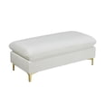 thumbnail image 4 of Meridian Furniture Naomi Cream Velvet Ottoman, 4 of 6
