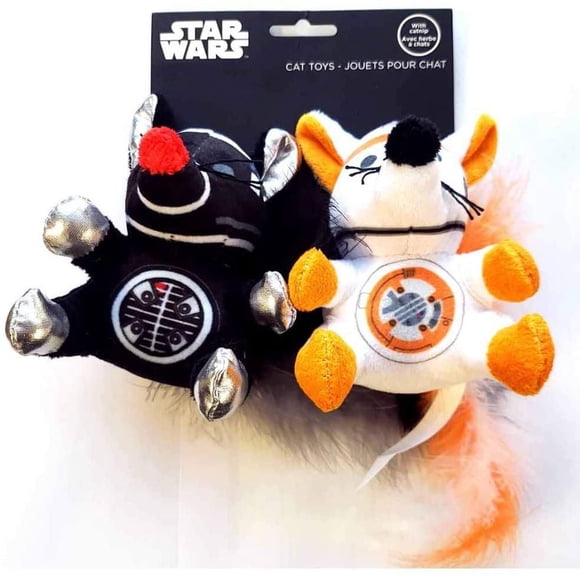 Silver Paw Star wars BB8 and Darth Vader Mice Cat Toys