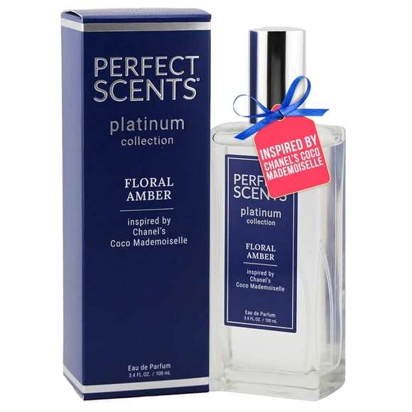 Perfect Scents Fragrances | Inspired by Chanels Coco Mademoiselle | Platinum Collection | Floral Amber | Womens Eau de Parfum | Vegan, Paraben & Phthalate Free | Never Tested on Animals | 3.4 Fl Oz