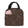 thumbnail image 1 of Easygdp Autumn Brown Plants for Lunch Bag for Work Large Lnsulated Lunch Bag,Leakproof Lunch Box, 1 of 8