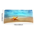 thumbnail image 4 of Sandproof Beach Blanket Lightweight Microfiber Beach Towel Super Lightweight Colorful Bath Towel Sandproof Beach Blanket Multi-Purpose Towel for Travel Swimming Pool 30X60 Inch, 4 of 4