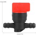 thumbnail image 2 of Jinsinto 5pcs Micro-Drip-System Shut-off Valve Tap Fitting 1/4 Inch OD Hose Connector Plastic Gas Fuel Cut-Off Tool Durable Accessory for Lawn Mower, 2 of 5
