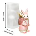 thumbnail image 4 of DIY Silicone Mould for Home Easter Rabbit Resin Figurine Craft Kit for Aromatic Gypsum and Holiday Tabletop, 4 of 6