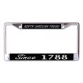 thumbnail image 1 of North Carolina Proud Since 1788 Chrome License Plate Frame, 1 of 1