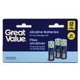 thumbnail image 1 of Great Value AA LR6/1.5 V Alkaline Batteries 12 Pack, 1 of 4