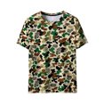 thumbnail image 4 of Ceisia T-Shirts à Col Rond pour Hommes à Imprimé Camouflage à Rayures, Hauts Décontractés Extensibles et Respirants à Manches Courtes Cadeaux, 4 of 9