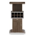 thumbnail image 3 of Furniture of America Orville Modern Wood Buffet with Stemware Rack and Wine Rack, Chestnut Brown, 3 of 9