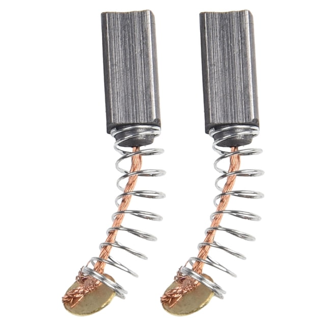2 Pcs Brosses en Carbone pour Moteurs Électriques 10x5x5mm Pièce de Rechange. l'Image Montre Deux Brosses en Carbone Rectangulaires avec Fils de Cuivre et Ressorts Bobinés, Adaptées à la Réparation et à l'Entretien des Moteurs. Utilisées Souvent dans les Outils Électriques et Peuvent Aider à l'Entretien de l'Équipement de Prise de Vue avec des Composants Électriques.