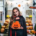 thumbnail image 2 of Halloween Trick Or Treat Bags, Pumpkin Halloween Candy Bags, Lightweight Sturdy Trick Or Treat Bucket For Party Halloween Decorations, 8X9 Inch Halloween Bags For Trick Or Treating, 2 of 7