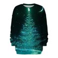 thumbnail image 5 of 2023 Chandail en Molleton de Noël pour Femmes en Solde Col Rond Mode Décontractée Manches Longues Imprimé de Noël, 5 of 5