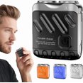 thumbnail image 1 of Portable Rotary Dual Ring Electric Shaver Black, 1 of 7