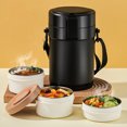 thumbnail image 2 of Danhjin Lunch Jar Stainless Steel Vacuum Lunch Box Insulated Pot Can Be Filled With Water Insulated Barrel Portable Lunch Box Lunch Box, 2 of 2