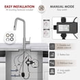 thumbnail image 4 of Stylish Single Handle Stainless Steel Pull Down Touchless Kitchen Faucet K-150SM, 4 of 13