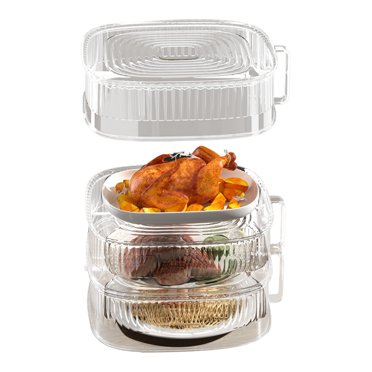 Couvercles Alimentaires Anti-Poussière, Couvercle de Plat à Légumes Isolant Couvercle de Plat Clarté Remarquable