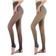 thumbnail image 1 of Cehvom Women's Fleece Pantyhose, Solid, One Size, 1 of 8