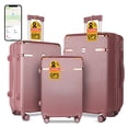 thumbnail image 1 of IMGadgets Go Luggage 3pc Set (Gold) | Lightweight & Durable ABS Polycarbonate | 360° 4x Dual Spinner Wheels | TSA-Approved Lock | 3 GPS World Smart Tags | Spacious Design | Retractable Iron Handle, 1 of 9