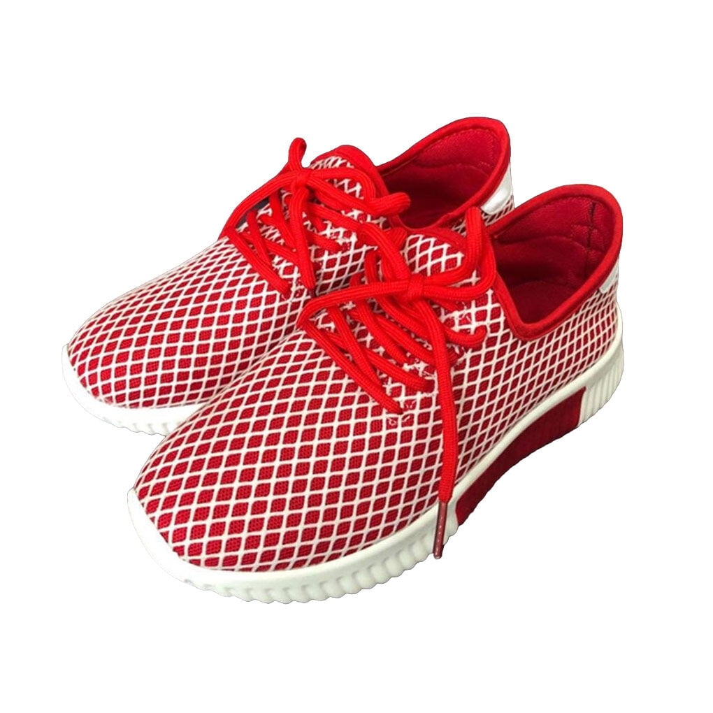Wweixi Women Sneakers Lightweight Air-Cushion Flat Breathable Wear-resistant Thick Sole Running Shoe for Outdoor