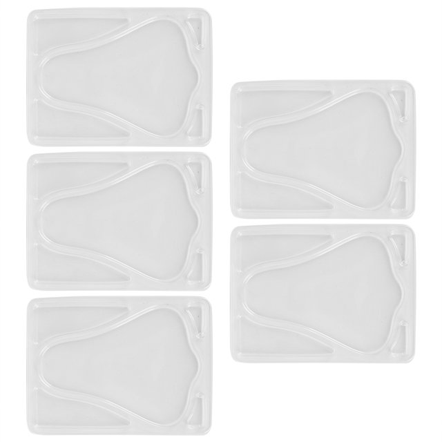 Henmomu 5pcs Transparent DIY Nose Mold Reusable Nose Patch Tray For Facial Machine,Nose Patch Mould,Facial Maker Accessory