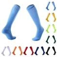 thumbnail image 4 of BYHONG Socks for Women Adult Soccer Socks Solid Color Simple Long Comfortable Breathable Non Running Socks Womens Light Blue One Size, 4 of 4