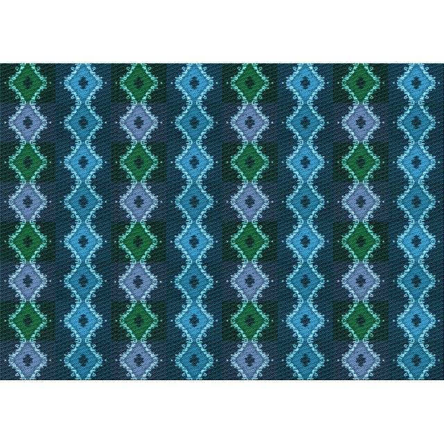 Ahgly Tapis Rectangulaire Lavable en Machine Intérieur Transitionnel Bleu Profond, 2 Pieds x 5 Pieds