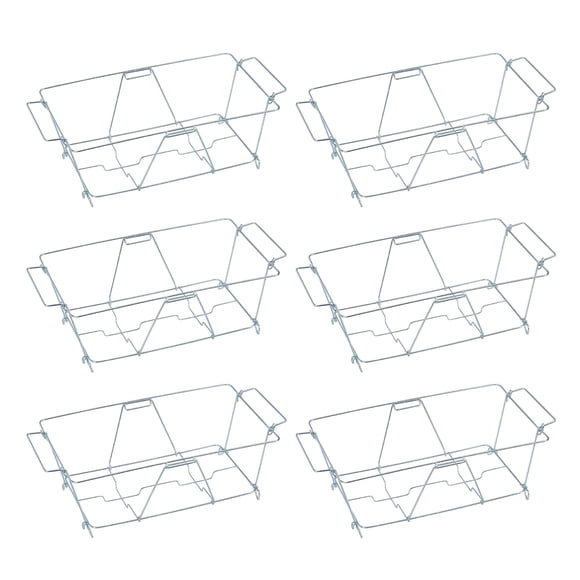 Sterno Chafing Dish Wire Rack - Folding Wire Racks for Food Warmer, Chafer Buffet Stand for Catering - Stand for Food Warmer, Holds Water & Food Pans