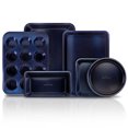 thumbnail image 1 of NutriChef 6 Piece Non Stick Kitchen Oven Carbon Steel Baking Pans, Blue, 1 of 7