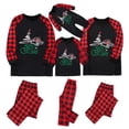 thumbnail image 2 of Pyjamas Assortis de Noël pour Enfants, Pjs pour la Famille, Haut à Carreaux Rouges et Pantalon Long, Ensembles de Nuit, 2 of 8