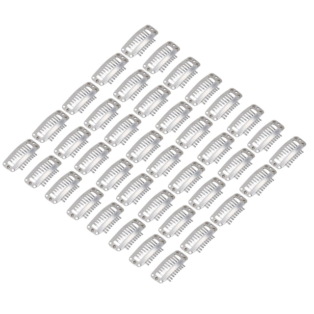 Octpeak Pince à Pression pour Perruque, Accessoire de Remplacement Pince à Perruque 1,3 Po en Acier Inoxydable 40 Pcs pour la Maison