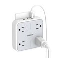 thumbnail image 2 of Multi Plug Outlet Extender with USB, TESSAN Surge Protector Splitter 3 USB Wall Charger, Multiple Expander for Travel, Home, College Dorm Room, 2 of 4