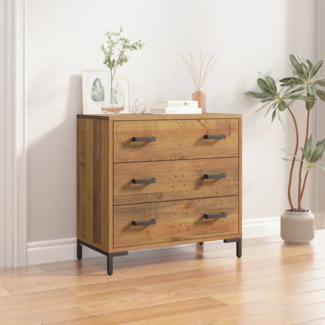 vidaXL Commode 75x35x70 cm en Pin Massif