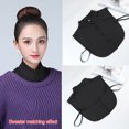 thumbnail image 4 of Wweixi Women Simple Design Solid Color False Collar Girls Formal Fake Half Shirt Decorative Detachable Lapel Accessory Pink Point, 4 of 6