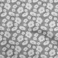 thumbnail image 1 of oneOone Cotton Flex Gray Fabric Floral Sewing Craft Projects Fabric Prints By Yard 40 Inch Wide, 1 of 4