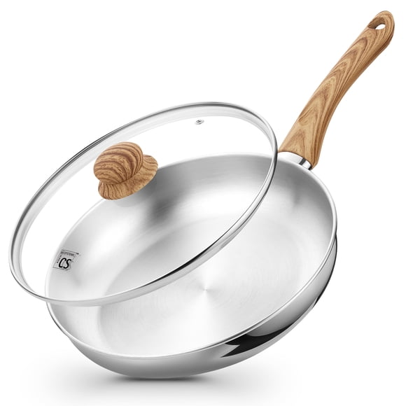 Koch Systeme CS 10 Inch Stainless Steel Frying Pan with Bakelite Handle