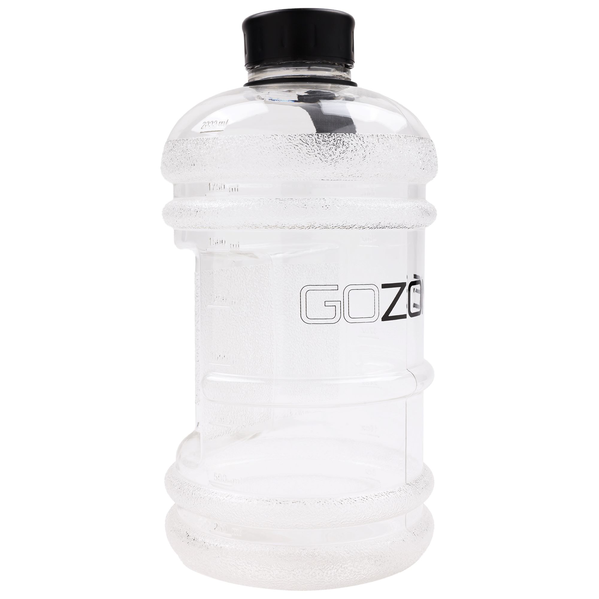 GoZone Pichet à Bouteille d'eau, Pichet à eau de Sport d'un Demi-gallon avec Poignée de Transport, Transparent, 64 oz