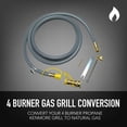 thumbnail image 3 of Kenmore - NG Conversion Kit for 4 Burner with Regular Side Burner – Steel Material, 3 of 4