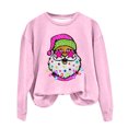 thumbnail image 2 of EGNMCR Chandail en Molleton de Noël Mode Décontractée pour Femmes Manches Longues Col Rond Imprimé Chandail en Molleton Blouse, 2 of 3