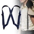 thumbnail image 2 of lionlar Suspenders for Men Adjustable Pants Utility for Wedding Navy Blue, 2 of 9