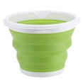 thumbnail image 1 of Large Capacity Foldable Sand Buckets Household Leakproof Buckets Excellent for Gardening House Cleaning  Gray 10L, 1 of 8