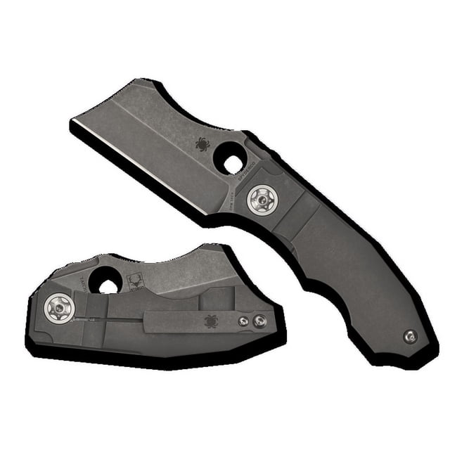 Spyderco Knives Stovepipe Frame Lock C260TIP CPM 20CV Stainless Steel Titanium