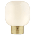 thumbnail image 3 of Bouclair Lampe de Table en Verre et Métal Blanc, 3 of 4