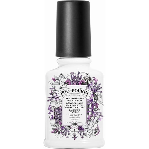 Poo Pourri Boxed Lavender Vanilla, Before-You-Go Toilet Spray Bathroom Odor Eliminator 59ml
