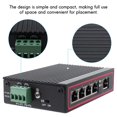 thumbnail image 3 of 5 Ports RJ45 10/100 m Commutateur Ethernet de Bureau Concentrateurs Réseau pour Portable Type Rail DIN, 1x Commutateur Ethernet, Noir, 3 of 8